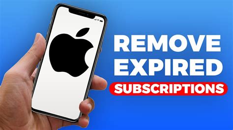 apple id remove expired subscriptions